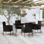 Juego de comedor para jardín 5 piezas negro de , Conjuntos de jardín - Ref: Foro24-3099633, Precio: 373,07 €, Descuento: %