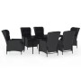 Juego de comedor de jardín 7 piezas gris oscuro de , Conjuntos de jardín - Ref: Foro24-3099659, Precio: 1,00 €, Descuento: %
