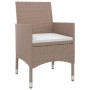 Set comedor de jardín 3 pzas y cojines ratán sintético y vidrio de , Conjuntos de jardín - Ref: Foro24-3099703, Precio: 214,4...