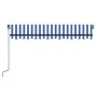 Toldo manual retráctil con LED azul y blanco 350x250 cm de vidaXL, Toldos - Ref: Foro24-3069081, Precio: 452,58 €, Descuento: %