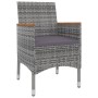 Set comedor de jardín 5 pzas y cojines ratán sintético y vidrio de , Conjuntos de jardín - Ref: Foro24-3099788, Precio: 439,1...