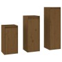 Muebles para TV 3 piezas madera maciza de pino marrón miel de , Muebles TV - Ref: Foro24-3100162, Precio: 136,56 €, Descuento: %