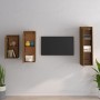 Muebles para TV 3 piezas madera maciza de pino marrón miel de , Muebles TV - Ref: Foro24-3100162, Precio: 136,56 €, Descuento: %