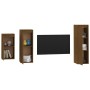 Muebles para TV 3 piezas madera maciza de pino marrón miel de , Muebles TV - Ref: Foro24-3100162, Precio: 136,56 €, Descuento: %