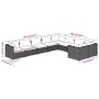Set muebles de jardín 9 piezas y cojines ratán sintético marrón de , Conjuntos de jardín - Ref: Foro24-3102764, Precio: 1,00 ...