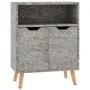 Aparador de madera de ingeniería gris hormigón 60x30x72 cm de vidaXL, Aparadores - Ref: Foro24-326826, Precio: 64,15 €, Descu...