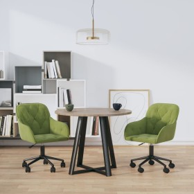 Sillas de comedor giratorias 2 unidades terciopelo verde claro de , Sillas de comedor - Ref: Foro24-3103424, Precio: 189,81 €...