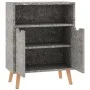 Aparador de madera de ingeniería gris hormigón 60x30x72 cm de vidaXL, Aparadores - Ref: Foro24-326826, Precio: 64,15 €, Descu...