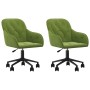 Sillas de comedor giratorias 2 unidades terciopelo verde claro de , Sillas de comedor - Ref: Foro24-3103424, Precio: 189,81 €...