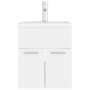 Mueble con lavabo blanco madera contrachapada de vidaXL, Tocadores de baño - Ref: Foro24-3071261, Precio: 164,02 €, Descuento: %