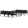 Set muebles de jardín 7 pzas y cojines aluminio gris antracita de , Conjuntos de jardín - Ref: Foro24-3115923, Precio: 1,00 €...