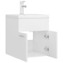 Mueble con lavabo blanco madera contrachapada de vidaXL, Tocadores de baño - Ref: Foro24-3071261, Precio: 164,02 €, Descuento: %