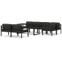 Set muebles de jardín 8 pzas y cojines aluminio gris antracita de , Conjuntos de jardín - Ref: Foro24-3115928, Precio: 1,00 €...