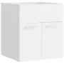 Mueble con lavabo blanco madera contrachapada de vidaXL, Tocadores de baño - Ref: Foro24-3071261, Precio: 154,44 €, Descuento: %