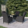 Juego de comedor de jardín 5 piezas gris oscuro de , Conjuntos de jardín - Ref: Foro24-3099638, Precio: 1,00 €, Descuento: %