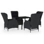Juego de comedor de jardín 5 piezas gris oscuro de , Conjuntos de jardín - Ref: Foro24-3099638, Precio: 1,00 €, Descuento: %