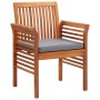 Sillas de jardín con cojines 4 unidades madera maciza de acacia de , Sillas de jardín - Ref: Foro24-3120452, Precio: 427,88 €...