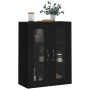 Armario de pared madera de ingeniería negro 69,5x34x90 cm de , Aparadores - Ref: Foro24-834987, Precio: 124,53 €, Descuento: %
