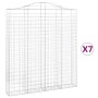 Cestas de gaviones 7 uds forma de arco hierro 200x30x220/240 cm de , Maceteros y jardineras - Ref: Foro24-3145561, Precio: 90...