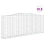 Cestas de gaviones 15 uds forma de arco hierro 400x50x160/180cm de , Maceteros y jardineras - Ref: Foro24-3146004, Precio: 2,...