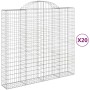 Cestas gaviones 20 uds forma de arco hierro 200x50x180/200 cm de , Maceteros y jardineras - Ref: Foro24-3146419, Precio: 2,00...