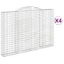 Cestas de gaviones 4 uds forma de arco hierro 300x30x200/220 cm de , Maceteros y jardineras - Ref: Foro24-3146613, Precio: 86...