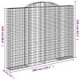 Cestas de gaviones 5 uds forma de arco hierro 300x30x220/240 cm de , Maceteros y jardineras - Ref: Foro24-3146632, Precio: 94...