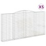 Cestas de gaviones 5 uds forma de arco hierro 400x30x200/220 cm de , Maceteros y jardineras - Ref: Foro24-3146934, Precio: 1,...