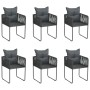 Juego de comedor para jardín 7 piezas negro de , Conjuntos de jardín - Ref: Foro24-3156501, Precio: 560,51 €, Descuento: %