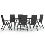 Juego de comedor de jardín 7 piezas ratán sintético negro de , Conjuntos de jardín - Ref: Foro24-3156517, Precio: 524,22 €, D...