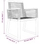 Juego de comedor de jardín 5 piezas ratán PVC negro de , Conjuntos de jardín - Ref: Foro24-3156548, Precio: 440,34 €, Descuen...