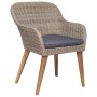 Juego de comedor para jardín 7 piezas con cojines marrón de , Conjuntos de jardín - Ref: Foro24-3156723, Precio: 880,80 €, De...