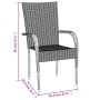 Juego de comedor de jardín 5 piezas ratán sintético marrón de , Conjuntos de jardín - Ref: Foro24-3156672, Precio: 338,01 €, ...
