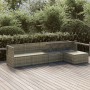 Set de muebles de jardín 5 pzas y cojines ratán sintético gris de , Conjuntos de jardín - Ref: Foro24-3157319, Precio: 460,99...