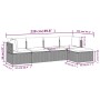 Set de muebles de jardín 5 pzas y cojines ratán sintético gris de , Conjuntos de jardín - Ref: Foro24-3157319, Precio: 460,99...