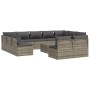 Set de muebles de jardín 12 pzas cojines ratán sintético gris de , Conjuntos de jardín - Ref: Foro24-3157346, Precio: 1,00 €,...