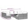 Set de muebles de jardín 12 pzas cojines ratán sintético gris de , Conjuntos de jardín - Ref: Foro24-3157346, Precio: 1,00 €,...