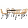 Juego de comedor de jardín 7 piezas ratán sintético de , Conjuntos de jardín - Ref: Foro24-3157877, Precio: 591,70 €, Descuen...