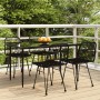 Juego de comedor de jardín 5 piezas ratán sintético negro de , Conjuntos de jardín - Ref: Foro24-3157882, Precio: 403,39 €, D...