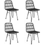 Juego de comedor de jardín 5 piezas ratán sintético negro de , Conjuntos de jardín - Ref: Foro24-3157882, Precio: 403,39 €, D...