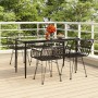 Juego de comedor de jardín 5 piezas ratán sintético negro de , Conjuntos de jardín - Ref: Foro24-3157854, Precio: 381,61 €, D...