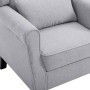 Sillón de tela gris claro en Sillones | Comprar online en Foru.es