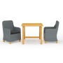 Juego de comedor para jardín 3 piezas gris claro de vidaXL, Conjuntos de jardín - Ref: Foro24-3068733, Precio: 337,17 €, Desc...