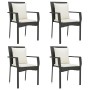 Set de muebles jardín 5 pzas con cojines ratán sintético negro de , Conjuntos de jardín - Ref: Foro24-3185110, Precio: 398,17...