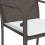 Juego comedor jardín 3 piezas y cojines ratán sintético y acero de , Conjuntos de jardín - Ref: Foro24-3186953, Precio: 188,6...