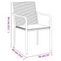 Juego comedor jardín 7 piezas y cojines ratán sintético y acero de , Conjuntos de jardín - Ref: Foro24-3186951, Precio: 524,4...