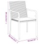 Juego comedor jardín 5 piezas y cojines ratán sintético y acero de , Conjuntos de jardín - Ref: Foro24-3186947, Precio: 353,8...