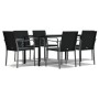 Juego comedor jardín 7 piezas y cojines ratán sintético y acero de , Conjuntos de jardín - Ref: Foro24-3186964, Precio: 446,3...
