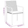 Juego comedor jardín 7 piezas y cojines ratán sintético y acero de , Conjuntos de jardín - Ref: Foro24-3186958, Precio: 409,7...