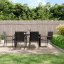 Juego de comedor para jardín 7 piezas acero y textilene negro de , Conjuntos de jardín - Ref: Foro24-3187046, Precio: 424,12 ...